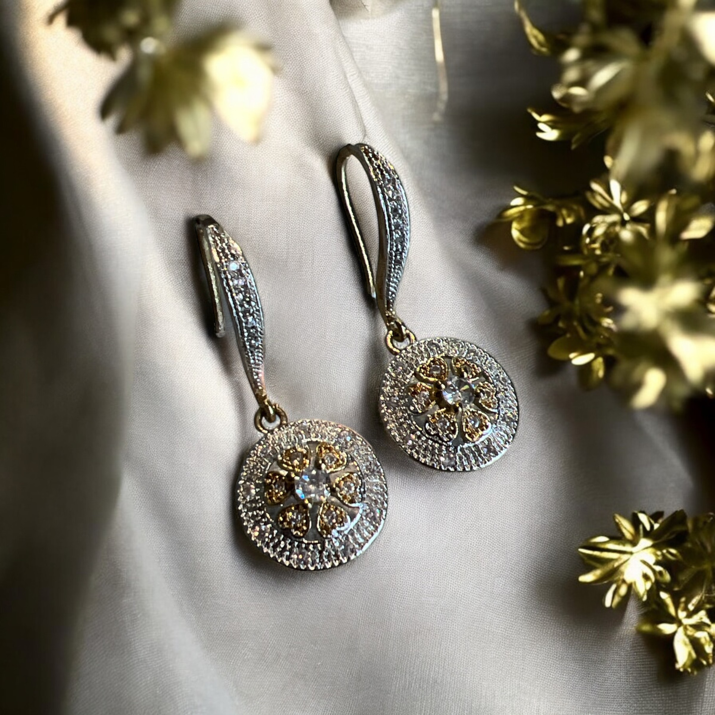 Florienne - Golden Floral AD Hangings